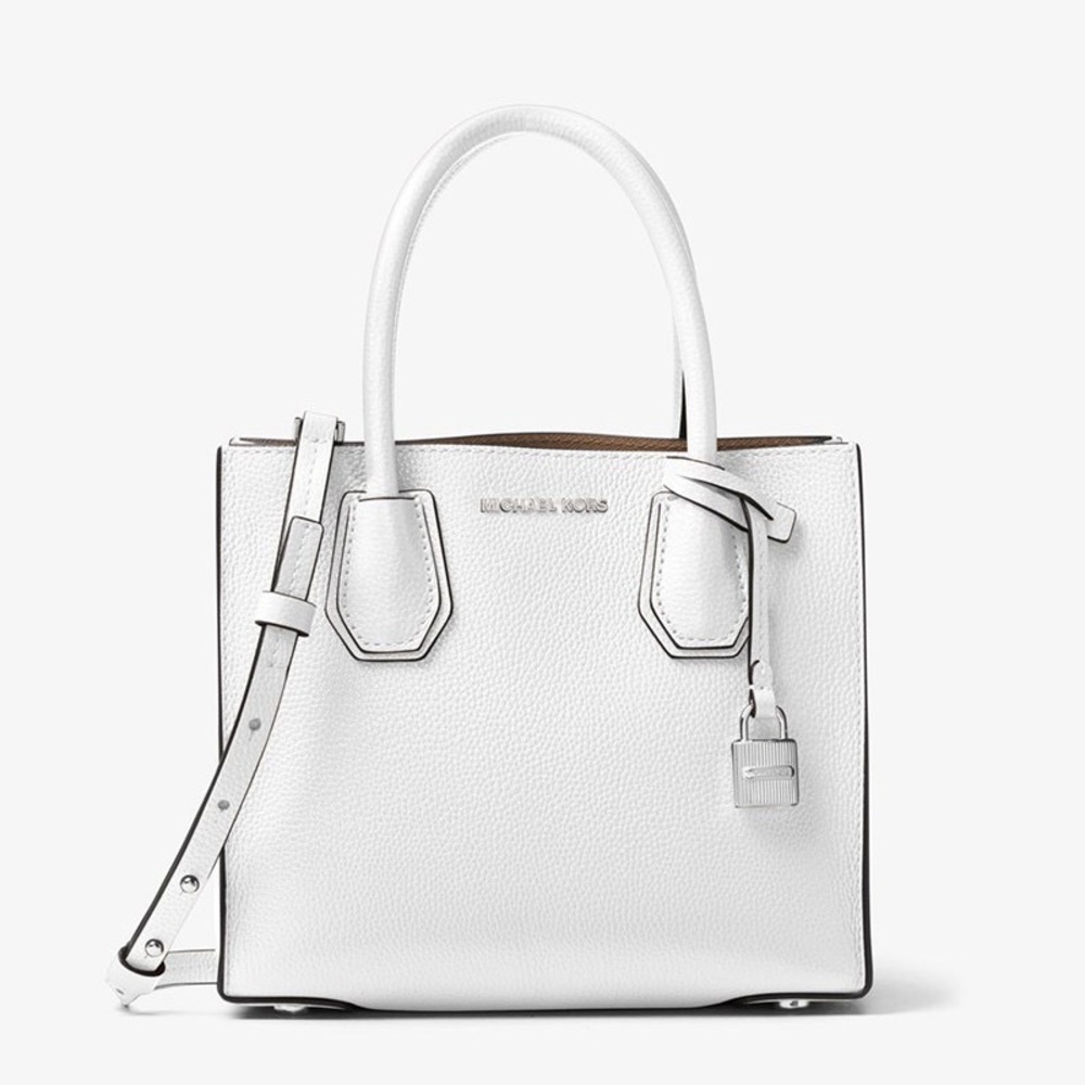 NWT Michael Kors Sm Mercer white tote bag